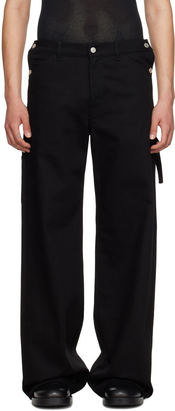 Cargo nohavice Courrèges Courrèges Sailor Jeans Čierna | 124DPA188DE0020, 0