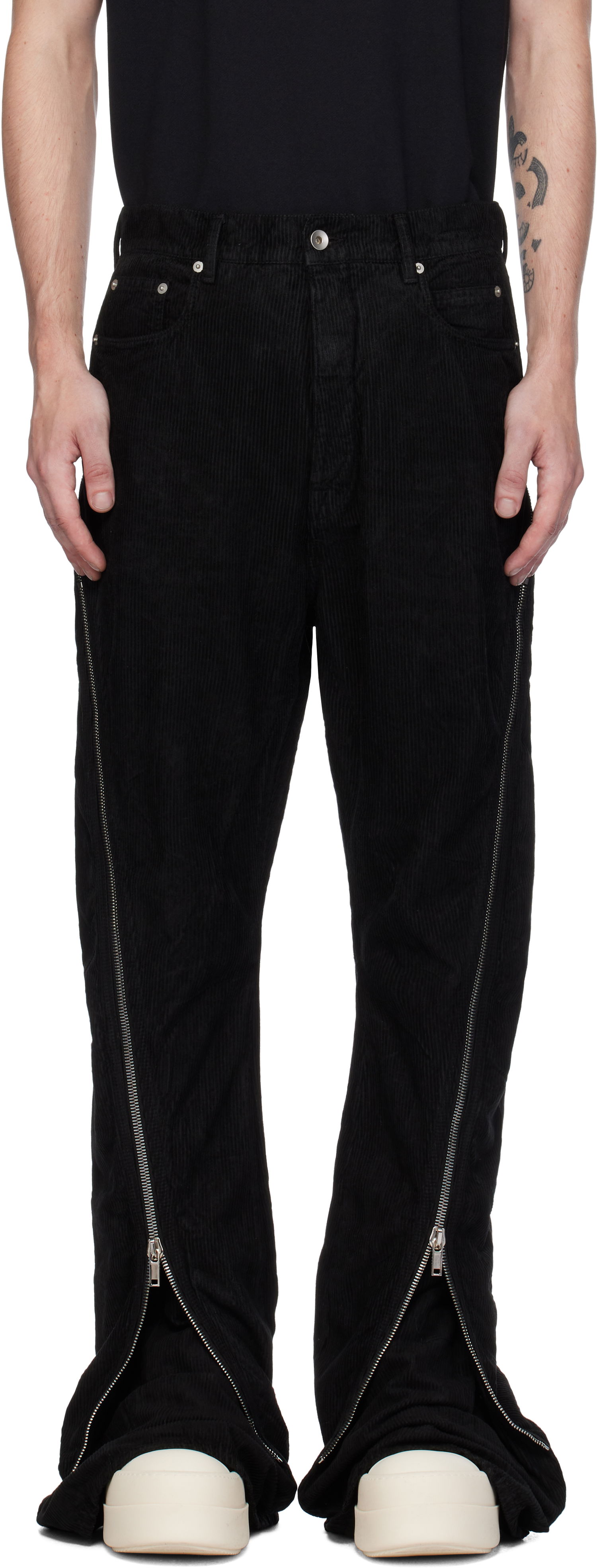 Nohavice Rick Owens Bolan Banana Trousers Čierna | DU02D2363 MCF, 0