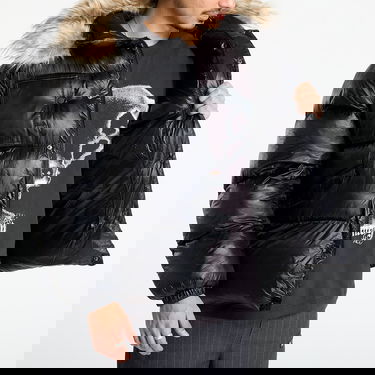 Prešívaná bunda Umbro Duemila Puffer Jacket with Faux Fur Hood Čierna | UBMW0331FA206 BLK0001, 3
