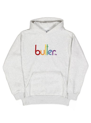 Mikina Butter Goods Colours Hoodie Biela | butter-goods-colours-emboridered-hoodie-ash-grey