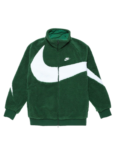Bunda Nike Big Swoosh Reversible Boa Jacket Gorge Green Zelené | BQ6546-341