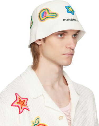 Klobúk Casablanca Casablanca Crochet Bucket Hat Biela | AS25-HAT-079-01, 1