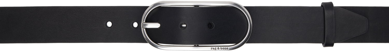 Opasok rag & bone Rag & Bone Rounded Rebound Leather Belt Čierna | WJW25SB1078LE78, 0