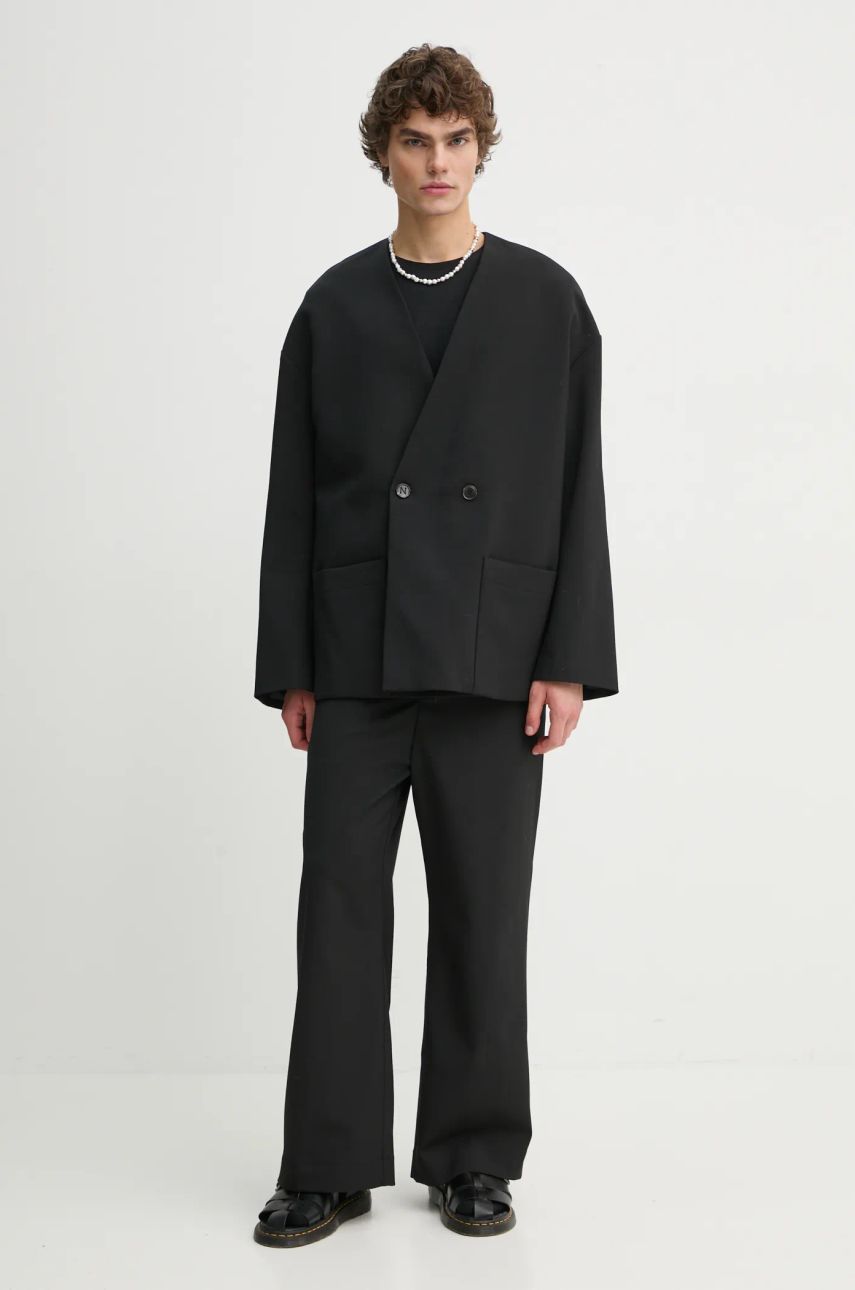 Bunda Nanushka Nanushka CEDRIC Wool Blend Blazer Čierna | NM24FWJK24499, 1