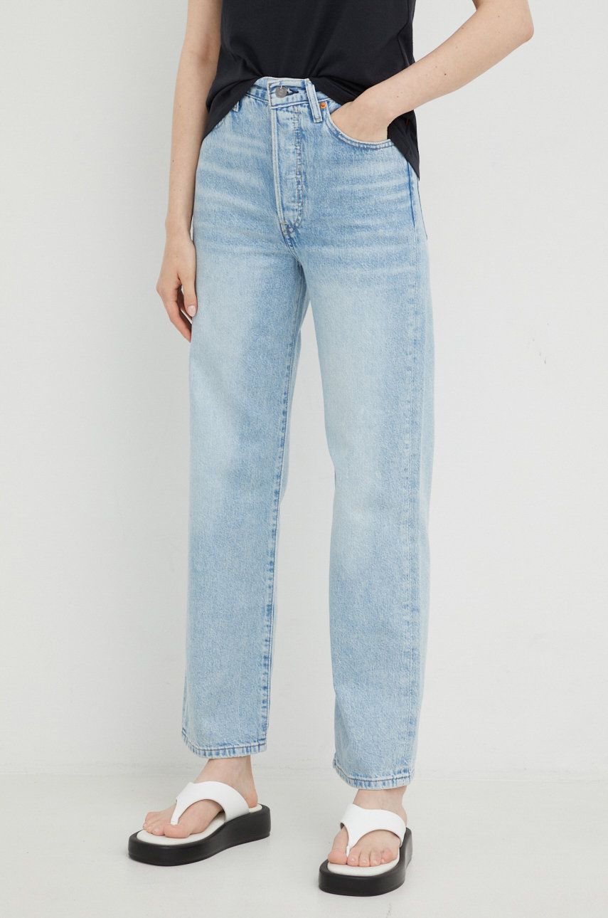 Ribcage High Rise Straight Leg Jean Middle Road