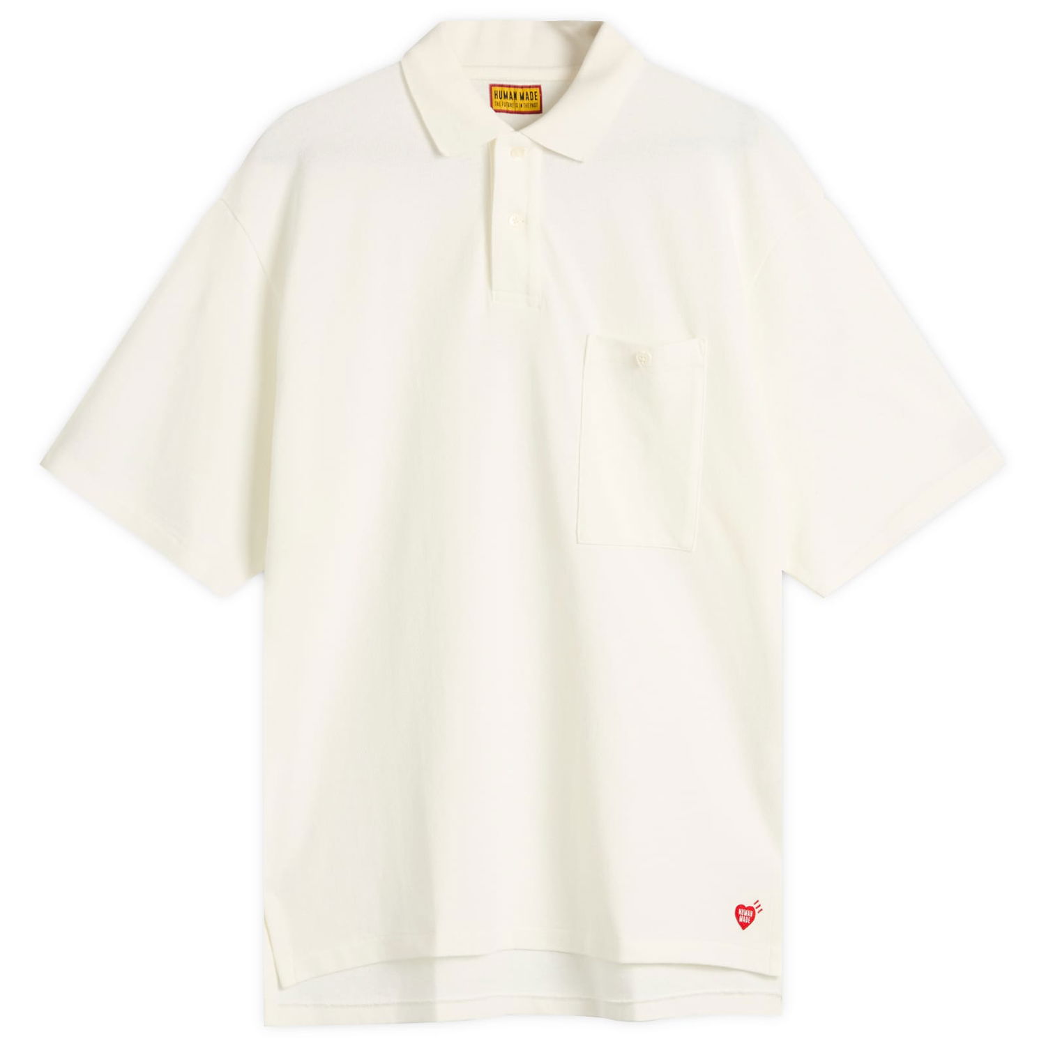 Polo tričko Human Made Human Made Heart Polo Shirt, Size Large Biela | HM29CS025-WHT, 1
