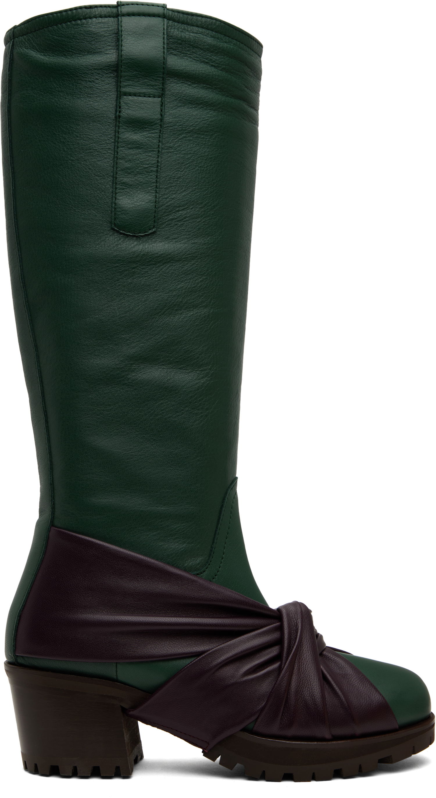 Tenisky a topánky KIKO KOSTADINOV Kiko Kostadinov Knotted Riding Boots Zelené | KKWAW24FT03-155, 0