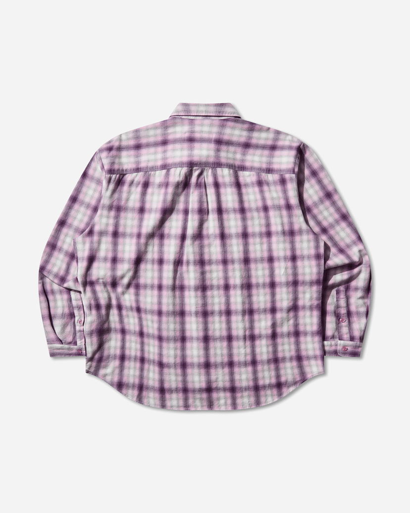 Košeľa ERL Plaid Overshirt Fialová | ERL11B003 1