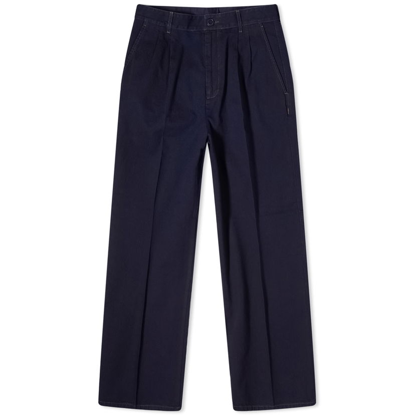 Nohavice Gucci Pleat Trousers Navy | 774200-XDCRT-4759