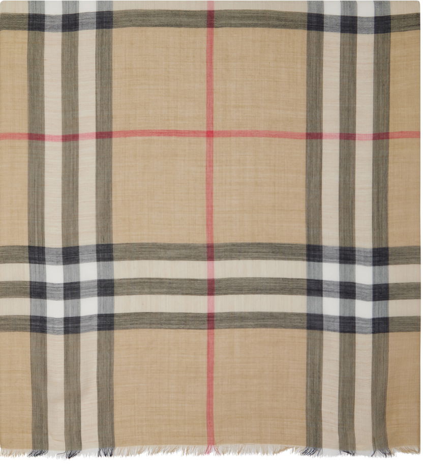 Šál Burberry Vintage Check Scarf Beige Béžová | 8055855, 0