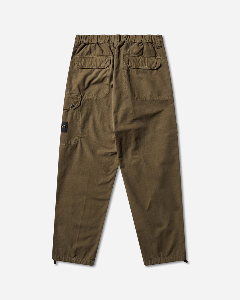 Cargo nohavice Stone Island Organic Cotton Ripstop Cargo Pants Zelené | K2S15-3100011-S0211 V0054