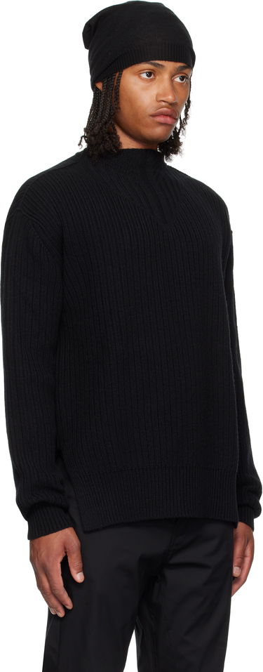 Sveter Rick Owens Rick Owens Concordians Fisherman Round Neck Sweater Čierna | RU02E1649 KWV, 1
