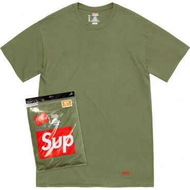 Tričko Supreme Hanes Tagless Tees Zelené | SS22A24, 0