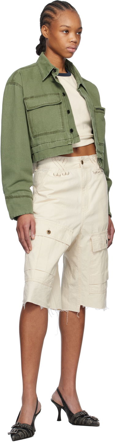 Bunda We11done We11done Cropped Work Jacket Zelené | WD-JK0-25-055-W-KK, 3