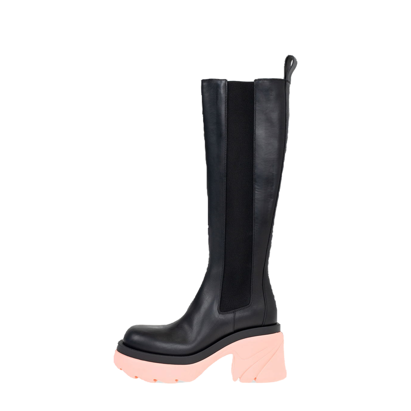 Tenisky a topánky Bottega Veneta Leather Heel Boots Čierna | 667149VBS501475