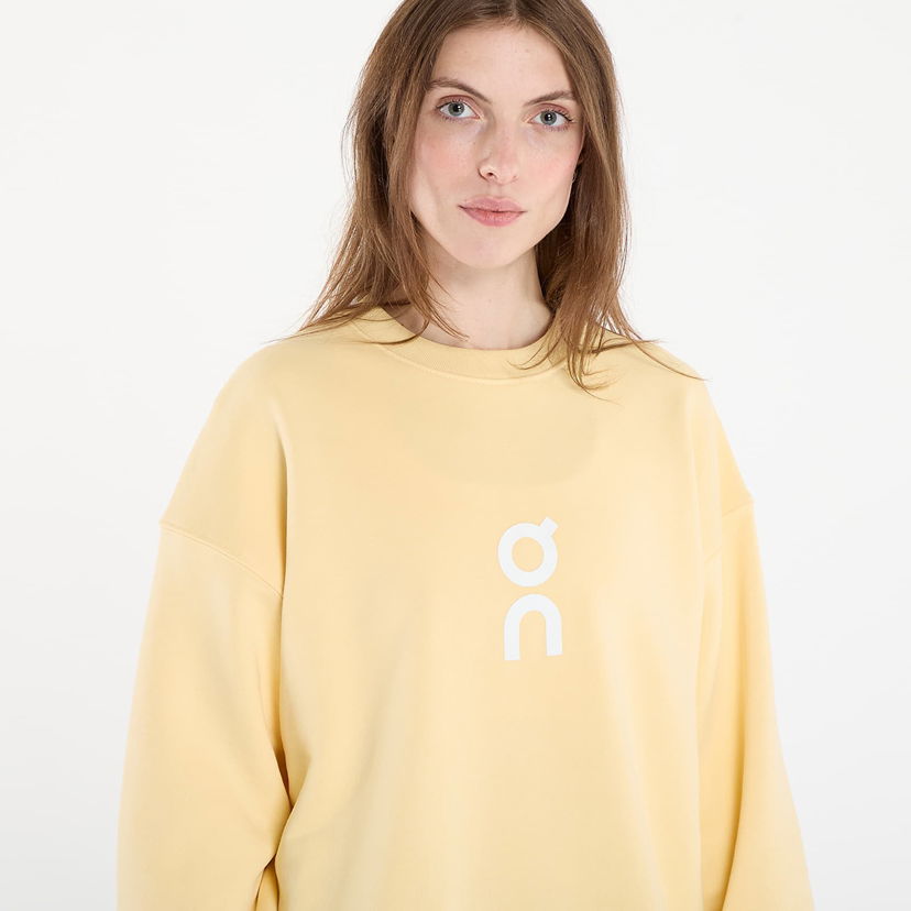 Mikina On Running Club Crew Sweatshirt M Žltá | 1WE10473537