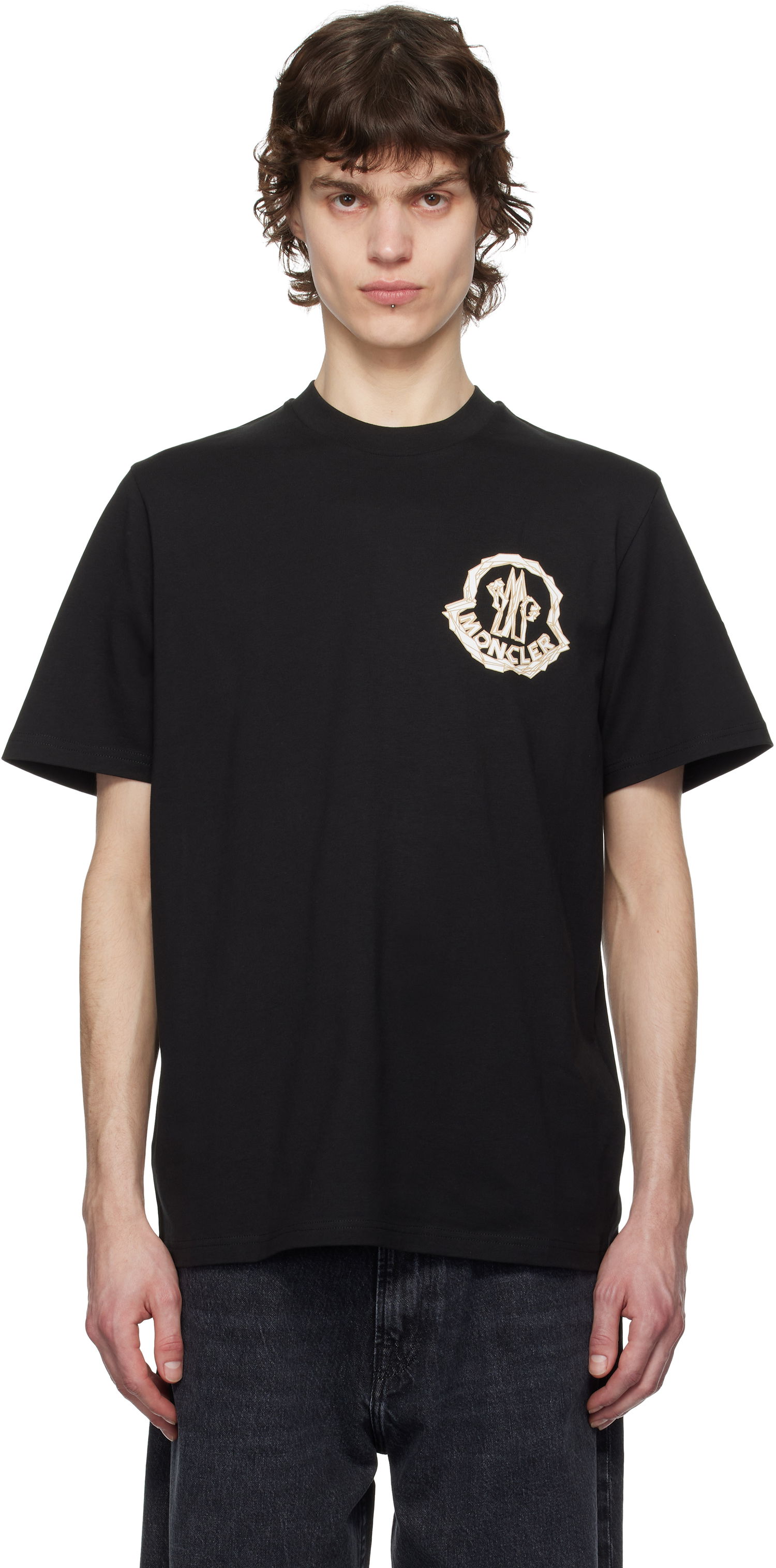 Tričko Moncler Moncler Archivo Creativo T-Shirt Čierna | K10918C0005289AJS, 0