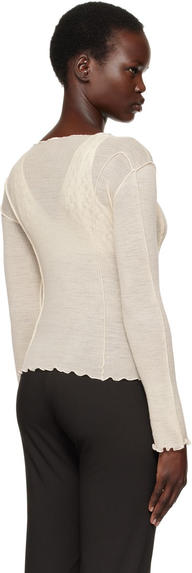 Tričko Baserange Omato Long Sleeve T-Shirt Biela | TTML-WO-SP25, 2