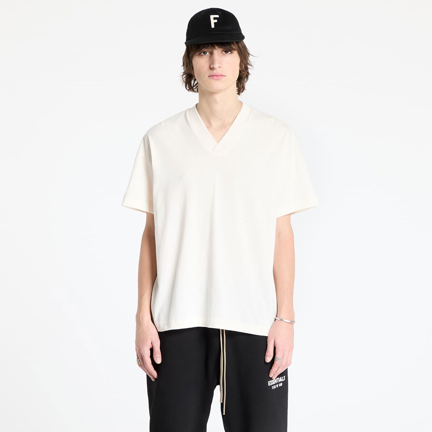 Tričko Fear of God 3-Pack V-Neck T-Shirt Shell Biela | 125HO244352F-059, 0