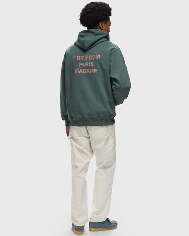 Mikina Drôle de Monsieur Le Hoodie Slogan Zelené | E-HO162-CO127-DGN, 1