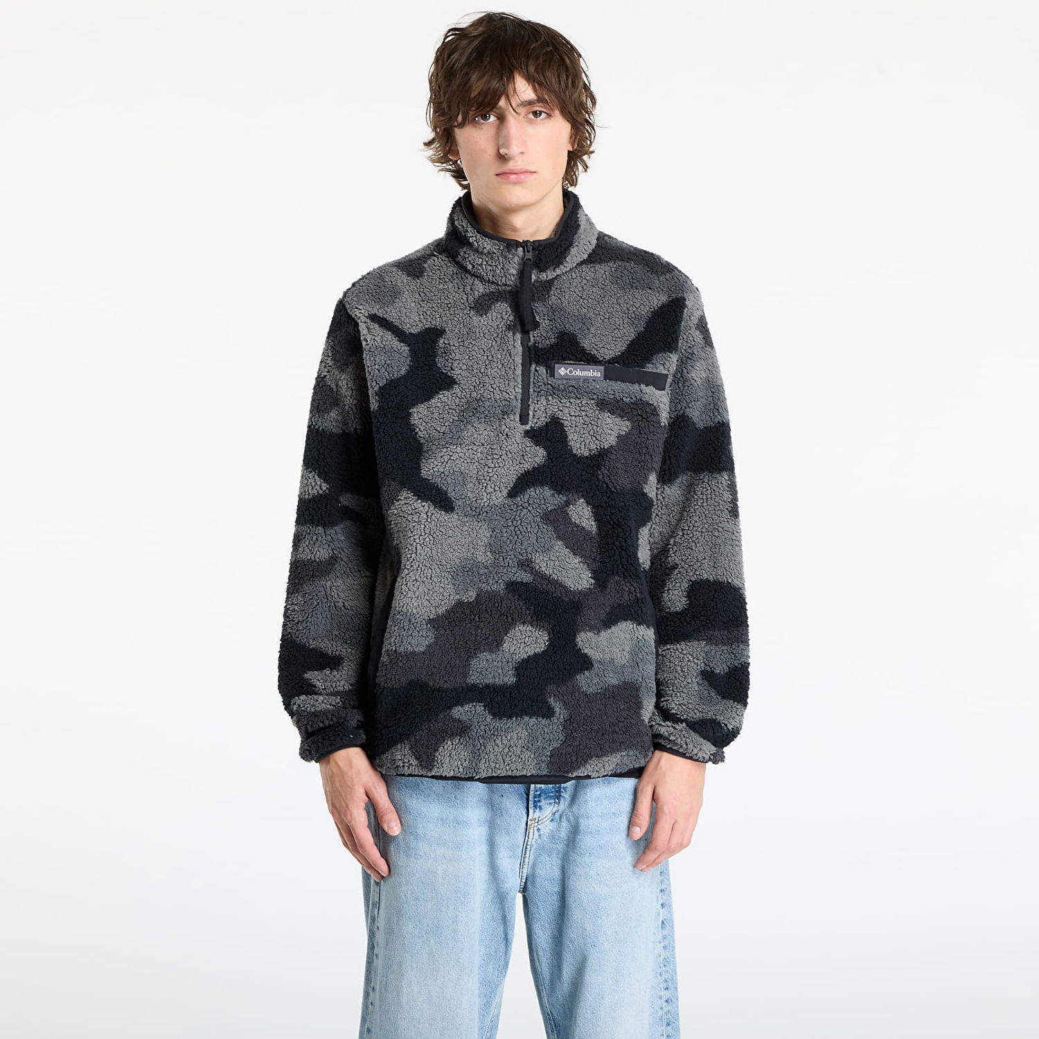 Mikina Columbia Columbia Rugged Ridge™ High Pile Half Zip Sweatshirt Šedá | 2135471011, 0