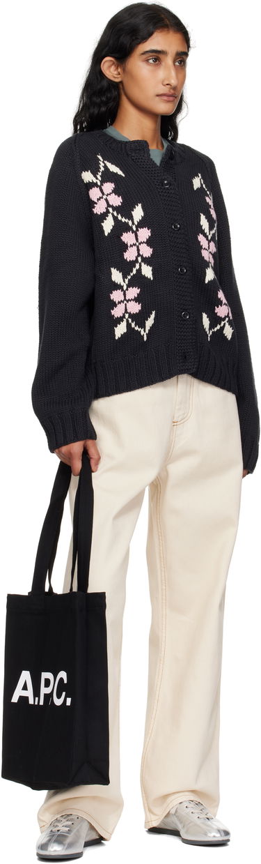 Tote bag A.P.C. Lou Canvas Tote Bag Čierna | COZZS-M61442, 3