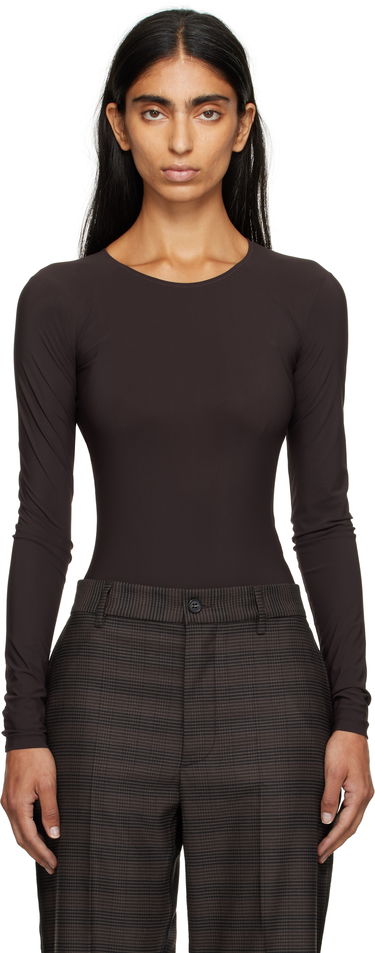 Body Maison Margiela MM6 Maison Margiela Jersey Bodysuit Hnedá | S62NA0085 S20518, 0