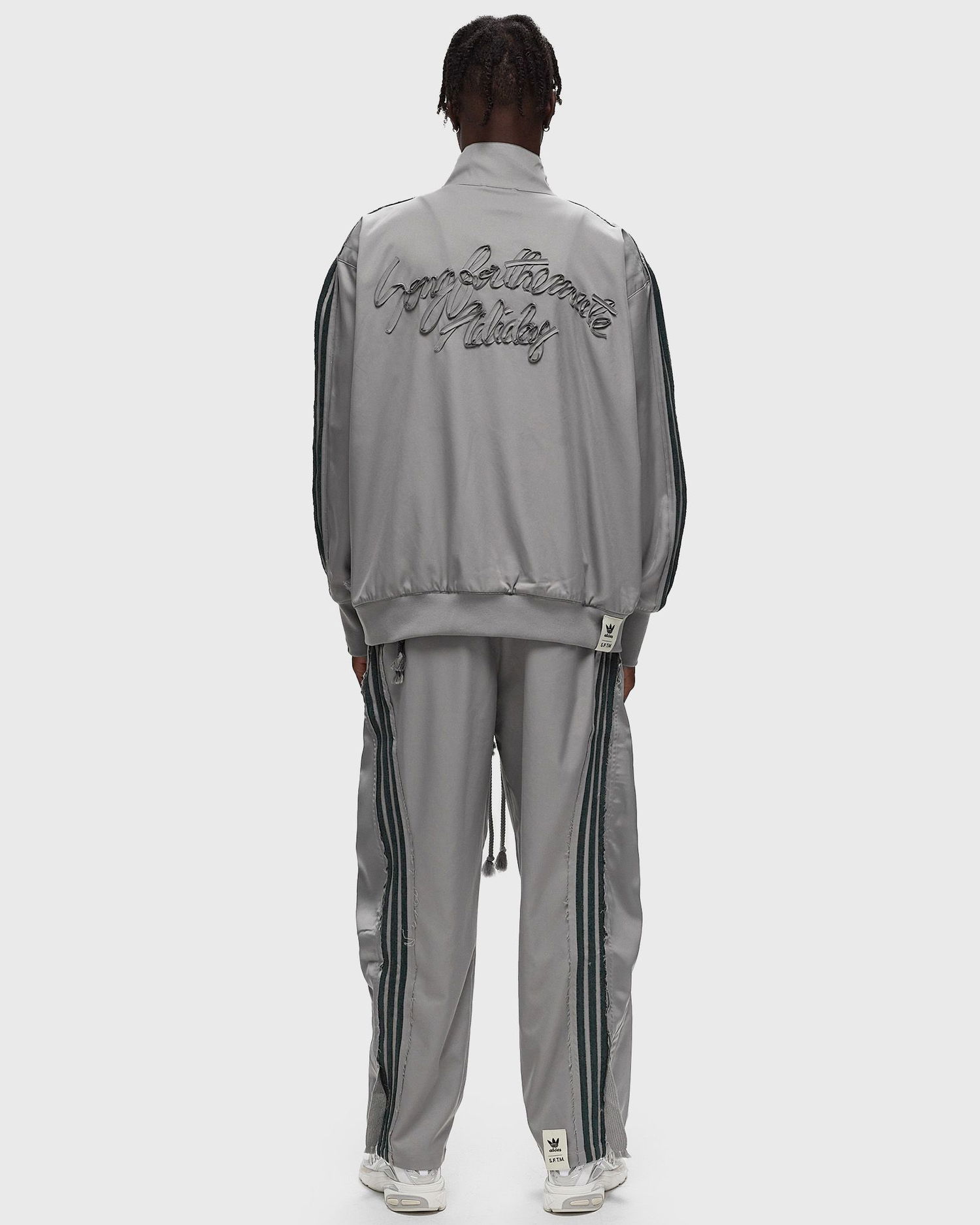 Bomber bunda adidas Originals Adi004 Zippered Longsleeve Jacket With Drawstrings Šedá | JI9646, 1