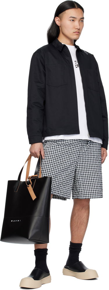 Košeľa Marni Marni Organic Cotton Zip-Up Shirt Čierna | CUMU0297S0 UTC311, 3