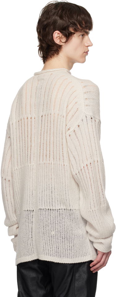 Sveter Rick Owens Rick Owens Hollywood Oversized Knit Sweater Béžová | RU01E5681 KGRID, 2