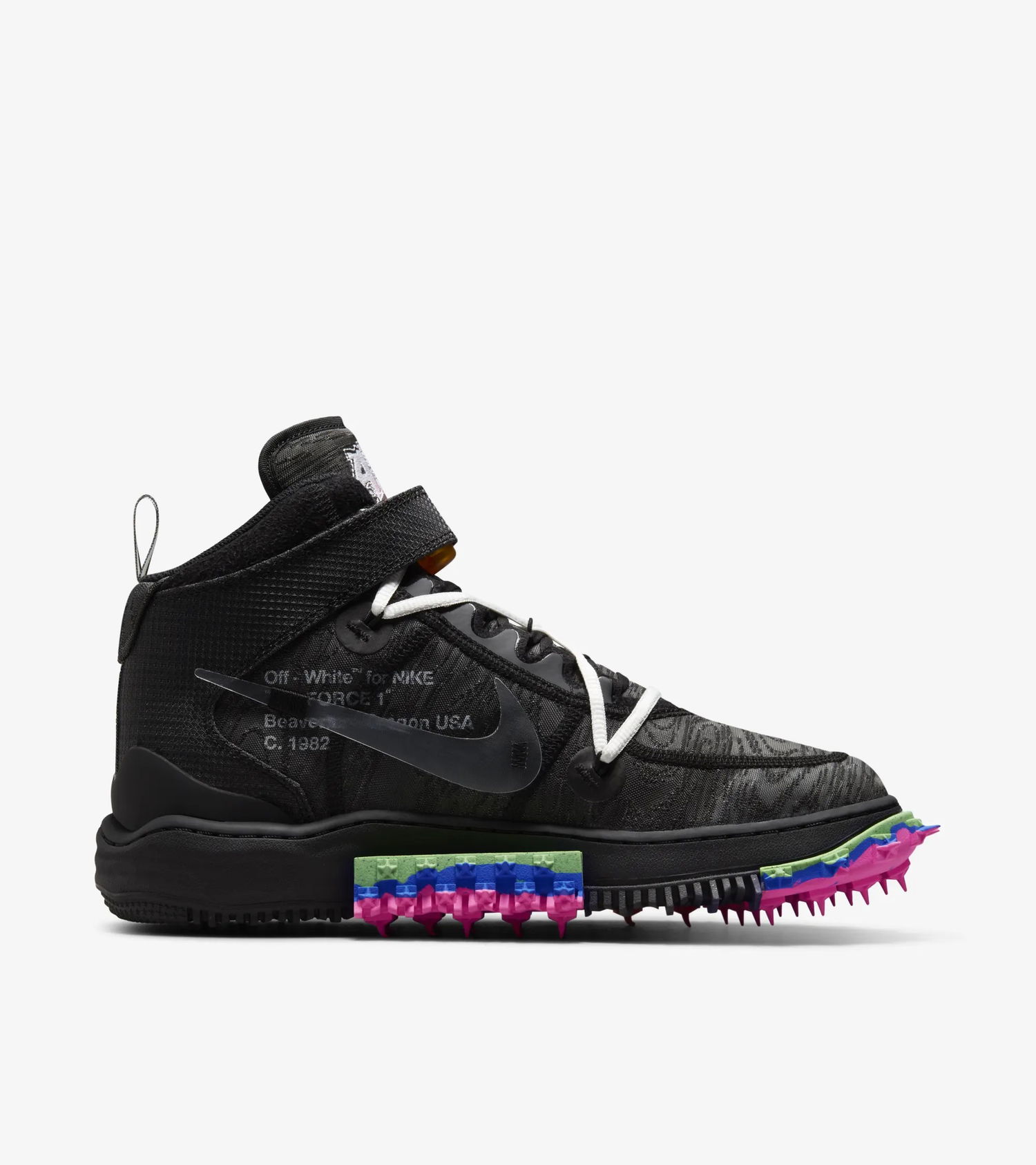 Tenisky a topánky Nike Off-White x Air Force 1 Mid "Black" Čierna | DO6290-001, 1