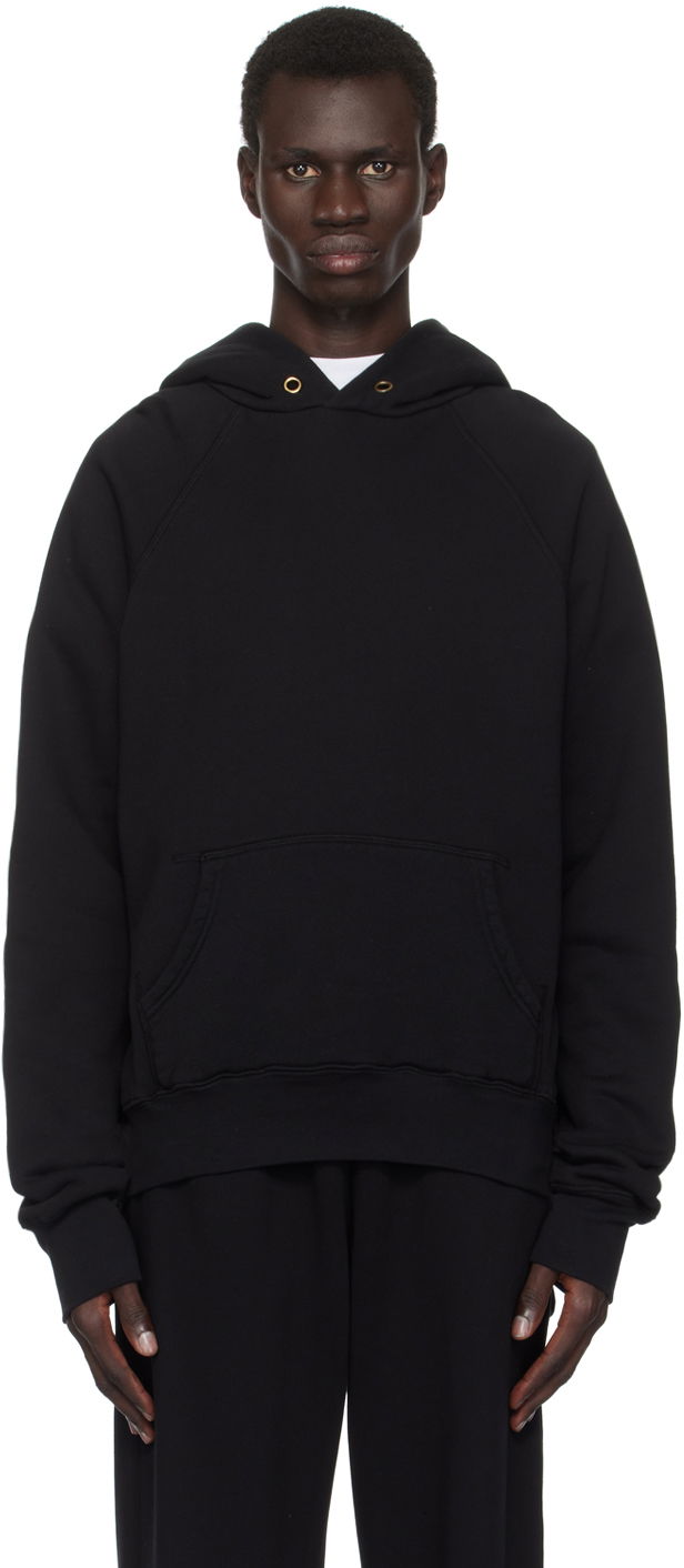 Mikina LES TIEN Les Tien Classic Raglan Hoodie Čierna | CF-1098, 0