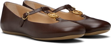 Tenisky a topánky CHLOÉ Leonore Ballerina Flats Hnedá | CH25W14XUO, 3