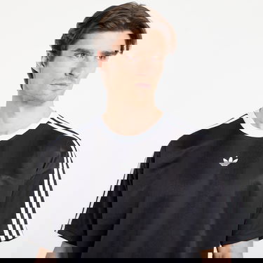 Dres adidas Performance Adicolor Striped Short Sleeve T-Shirt Čierna | KD5830, 4