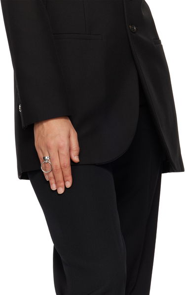 Prsteň Courrèges Polished Double Band Ring Metalická | 324ABG025LA0001, 1