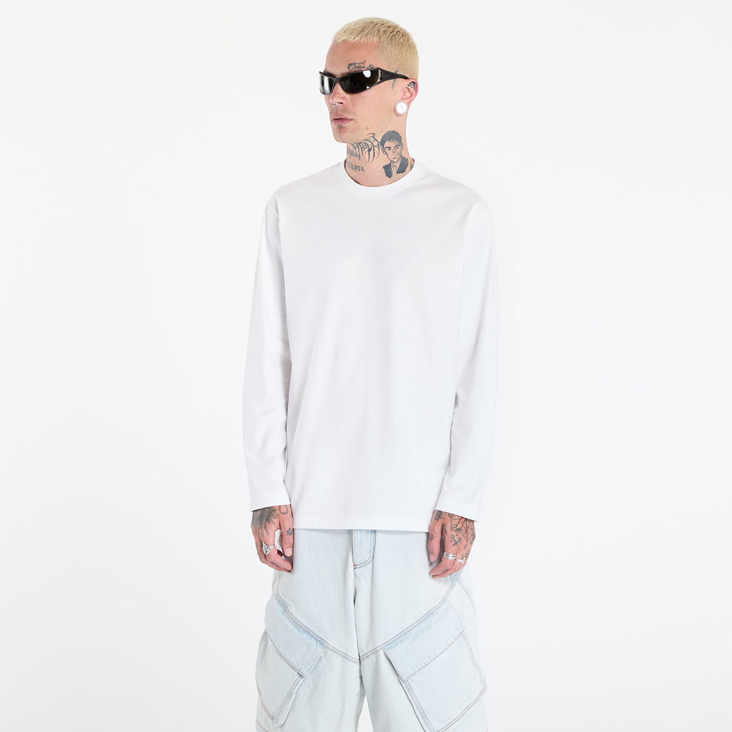 Tričko Y-3 Y-3 Graphic Long Sleeve T-Shirt Biela | KE5094, 0