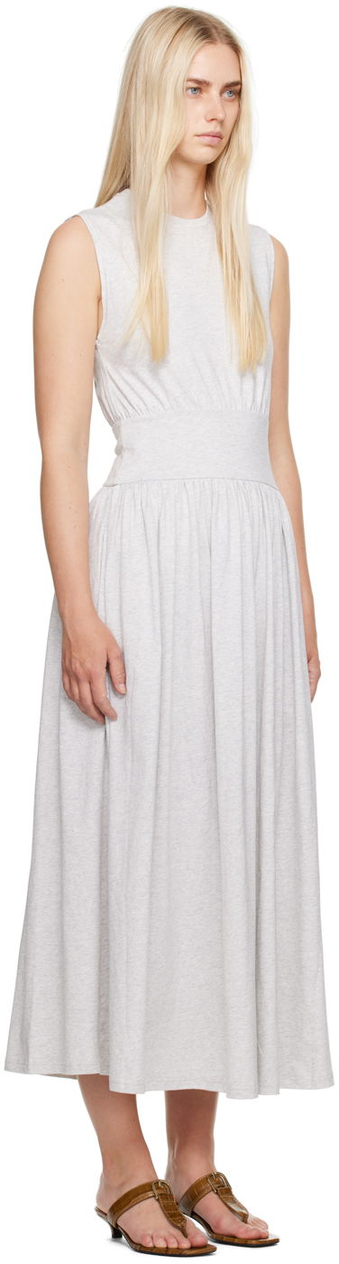 Šaty TOTEME Totême Tee Midi Dress Šedá | 242-WRD1783-FB0245, 1