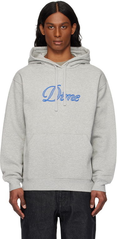 Mikina Dime Cursive Logo Hoodie Šedá | DIME2SP2544GRY, 0
