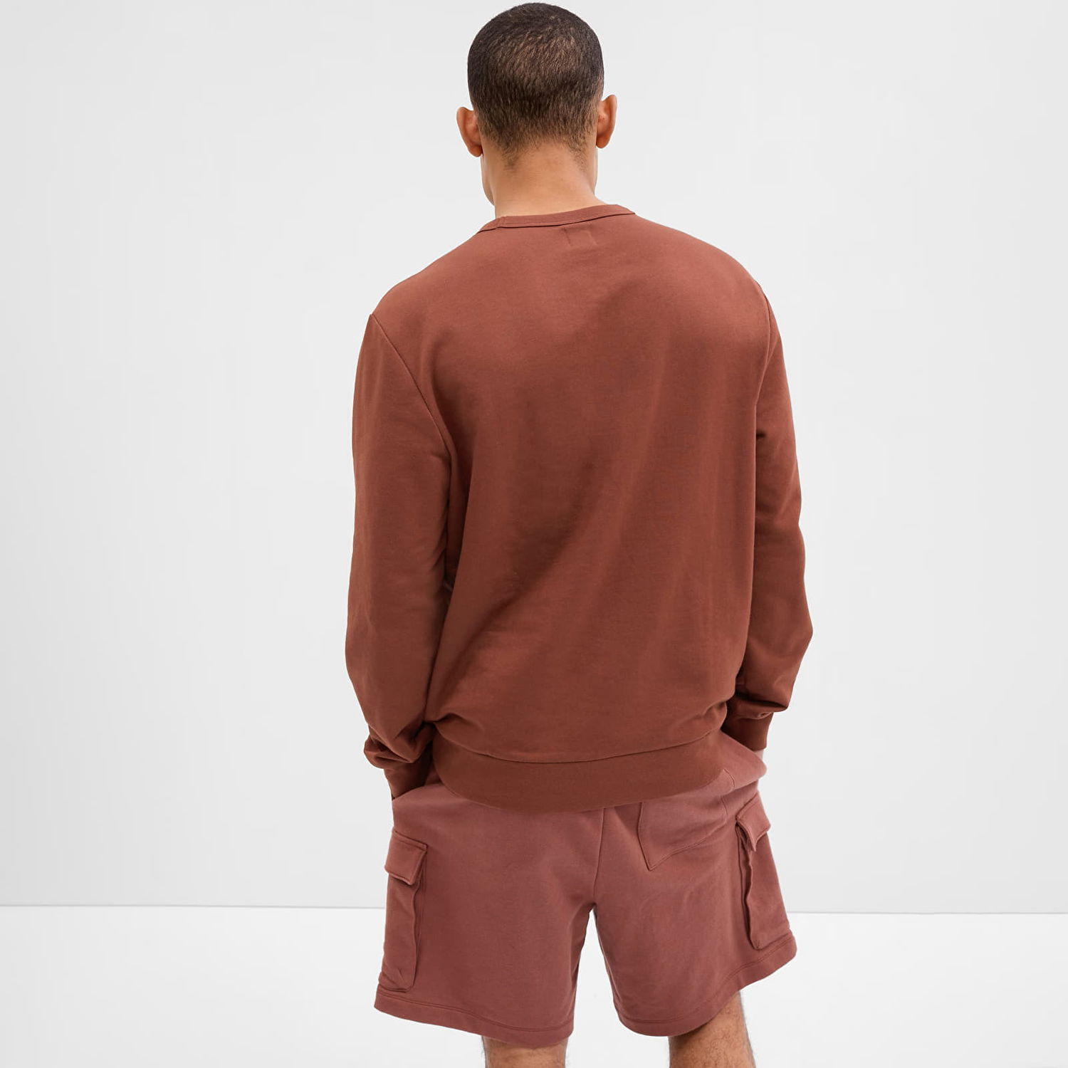 Mikina GAP Crewneck Logo Sweatshirt Burnt Russet 185 Hnedá | 427434-15, 1