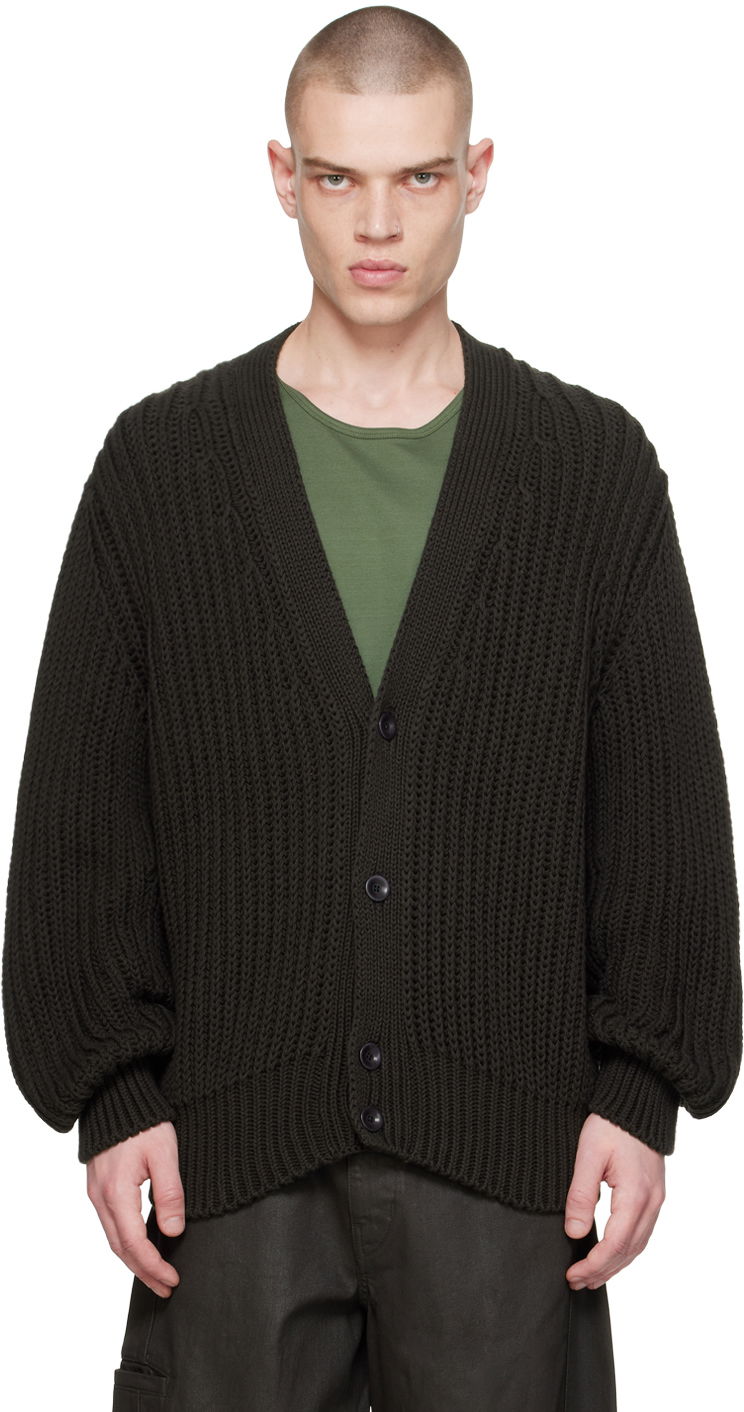 Sveter LEMAIRE Lemaire Chunky Knit Cardigan Zelené | TO1214 LK1023, 0