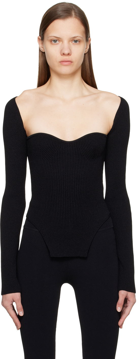 Tričko Khaite Long Sleeve T-Shirt Čierna | 8310400, 0