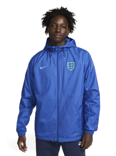 Bunda Nike England Strike Dri-FIT Hooded Football Jacket Modrá | DH4697-480