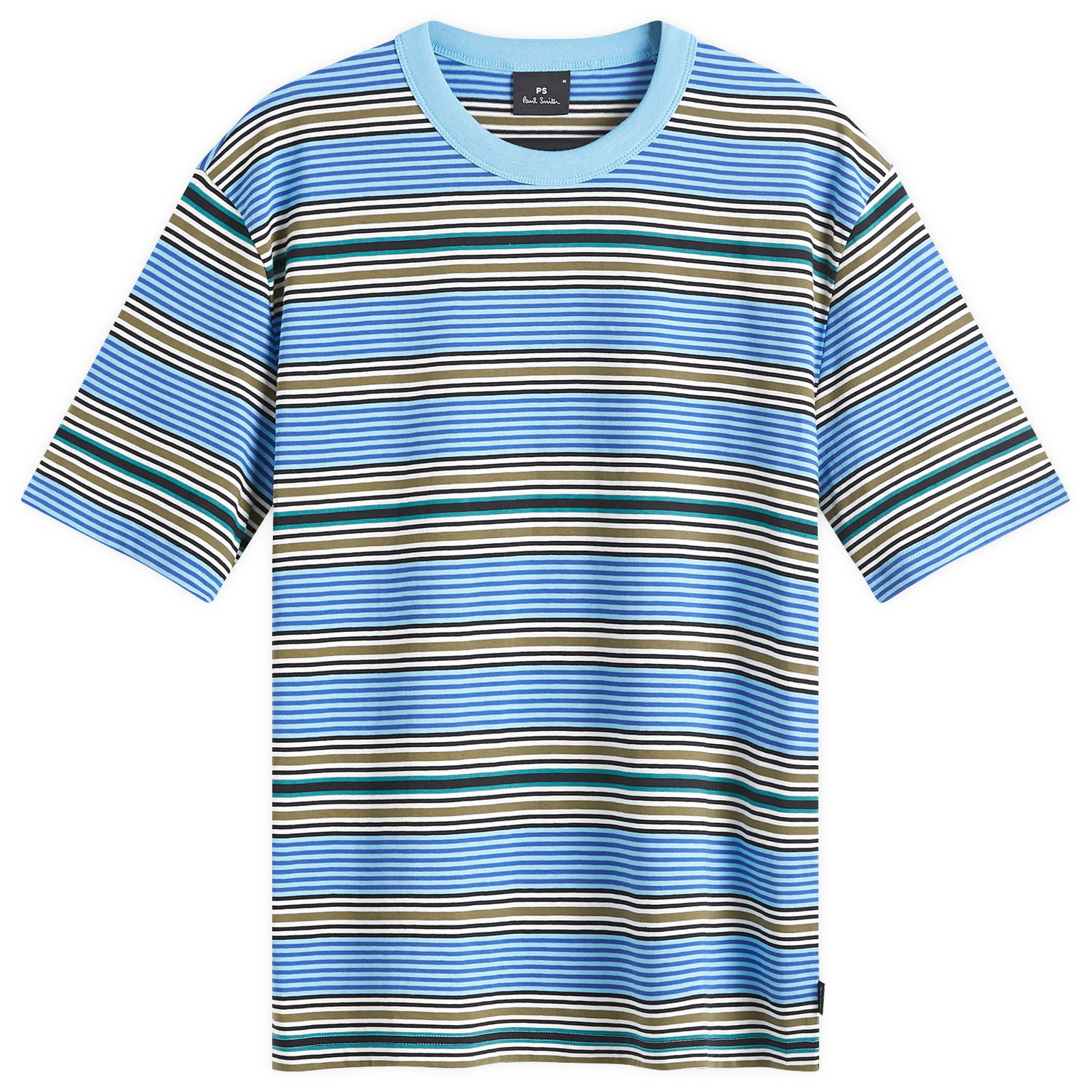 Tričko Paul Smith Paul Smith Multi Stripe T-Shirt, Size Large Modrá | M2R-220X-N22122-40, 1