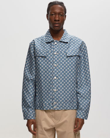 Bunda MISBHV Jacquard Monogram Canvas Trucker Jacket Modrá | 230M401, 1