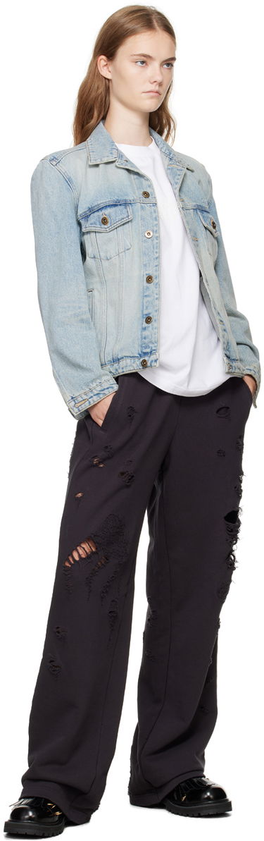 Bunda We11done Washed Denim Jacket Modrá | WD-DJ2-24-348-W-SK, 3