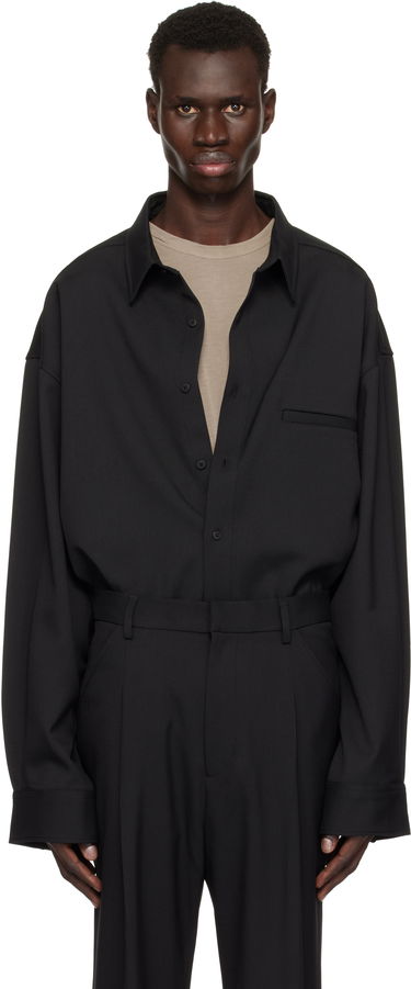 Košeľa Entire Studios Giant Wool Oversized Shirt Čierna | ES2597BL, 0