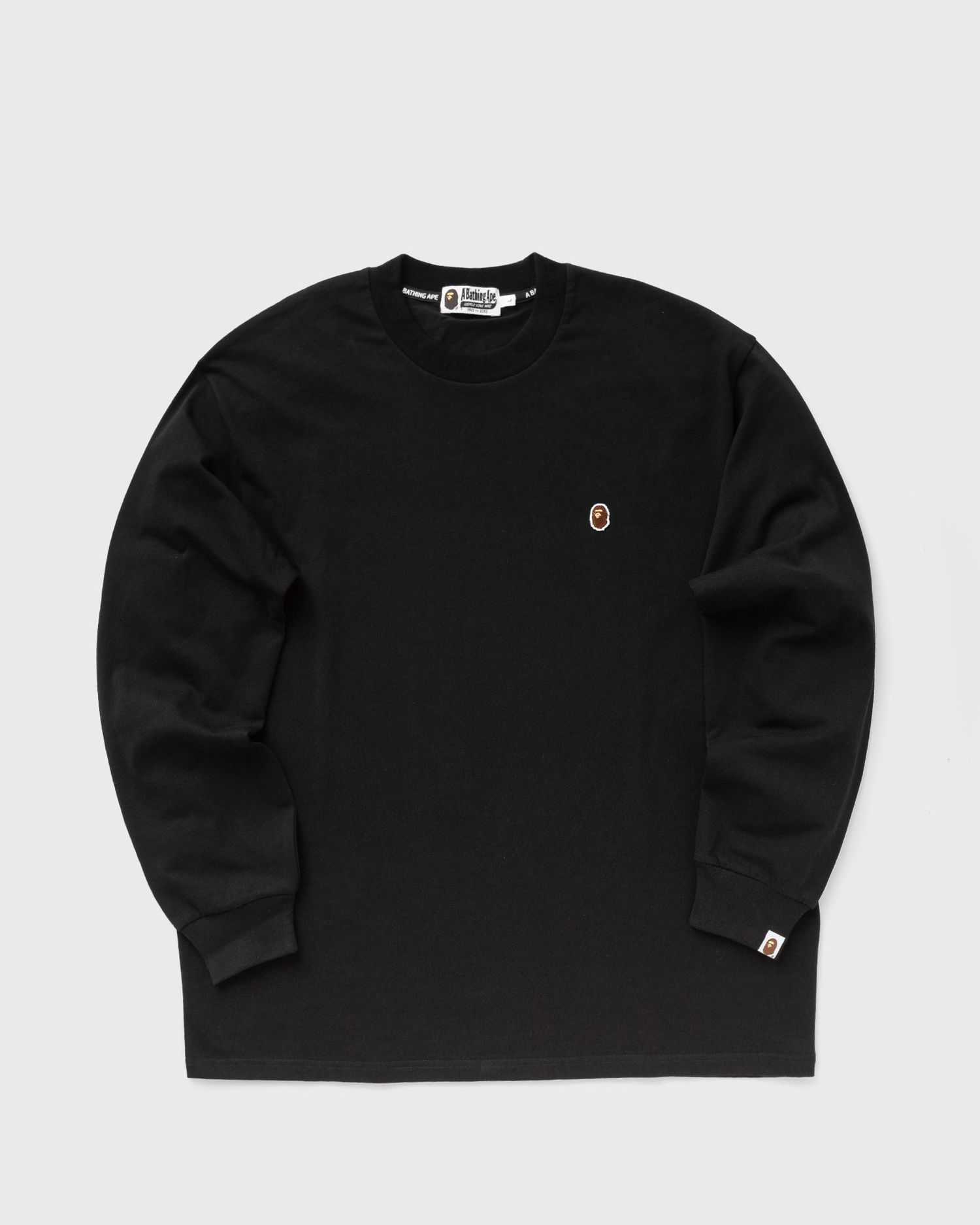 Tričko BAPE ONE POINT APE HEAD Relaxed Fit Longsleeve T-Shirt Čierna | 001LTK801305MBLK, 0