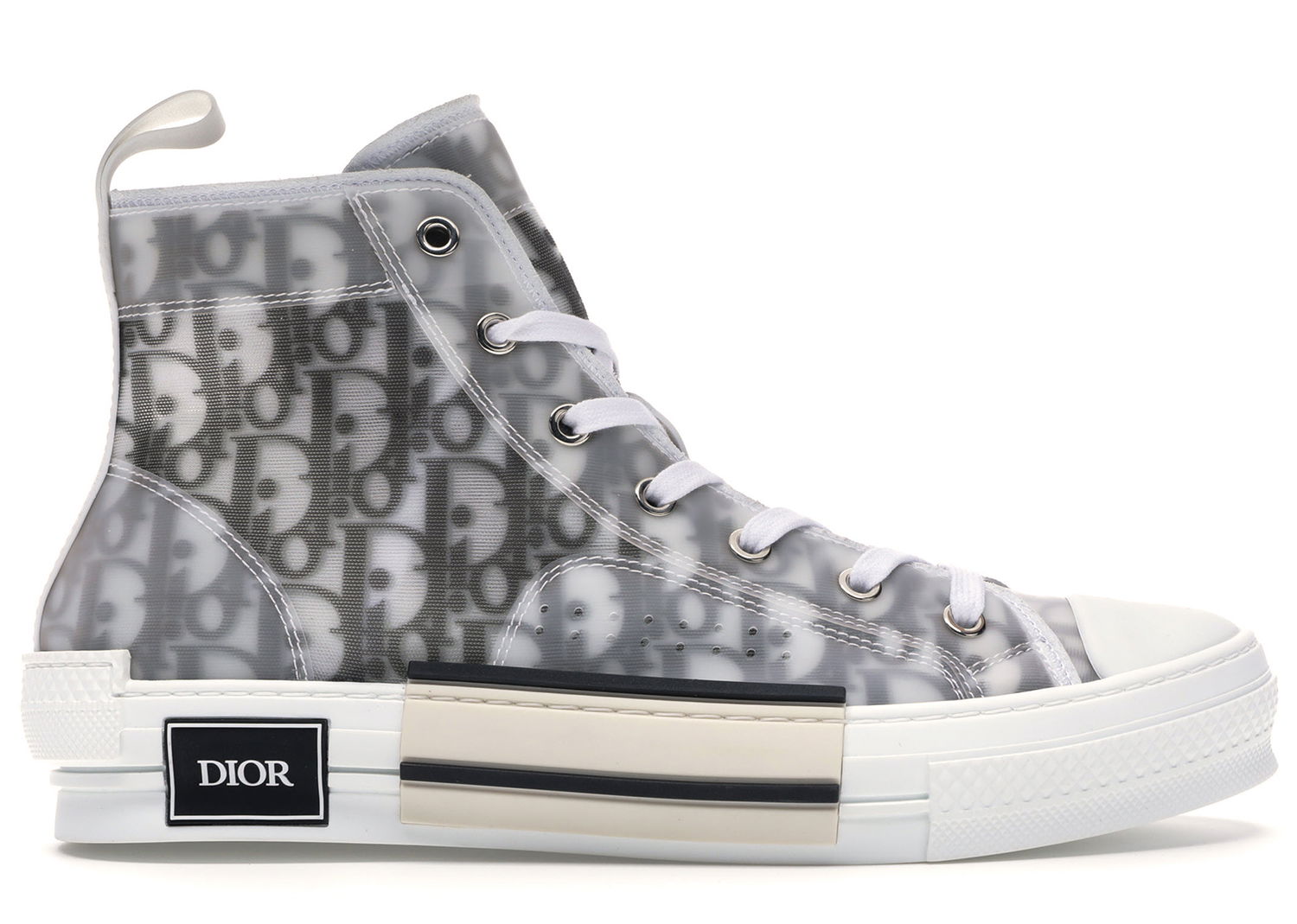 Tenisky a topánky Dior High Top Logo Oblique Biela | 3SH118YJP_H069 / 3SH118YJPT00480H069, 0