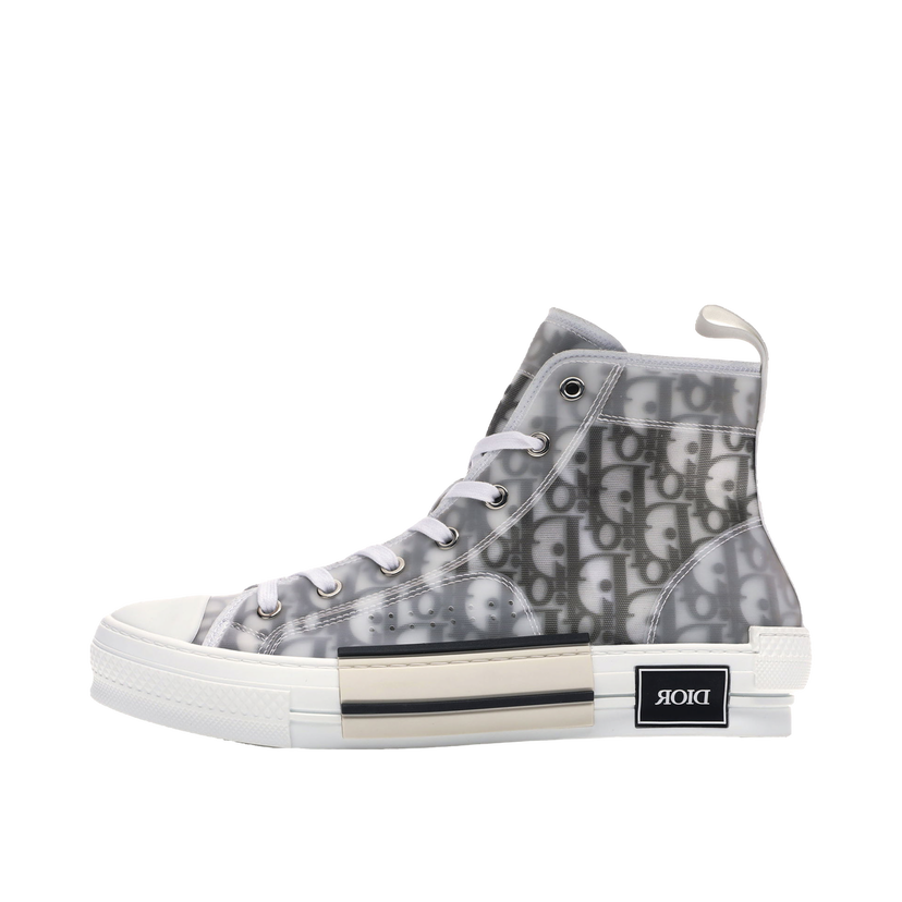 Tenisky a topánky Dior High Top Logo Oblique Biela | 3SH118YJP_H069 / 3SH118YJPT00480H069