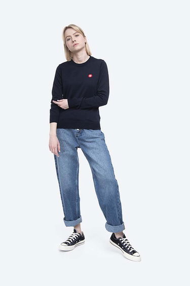 Sveter WOOD WOOD Lyn Sweater Navy | 10001006.4142, 1